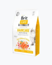 Сухий корм для кішок Brit Care Cat GF Haircare Healthy and Shiny Coat 400 г (8595602540891)
