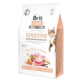 Сухий корм для кішок Brit Care Cat GF Sensitive HDigestion and Delicate Taste 400 г (8595602540716)