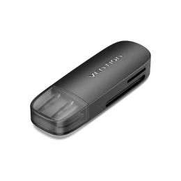 Картрідер Vention USB 3.0 to SD+TF Dual Drive Letter Black (CLGB0)