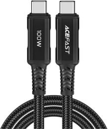 Дата-кабель Acefast C4-03 Type-C ( тато) to Type-C (тато) 100W Black (6974316280996)