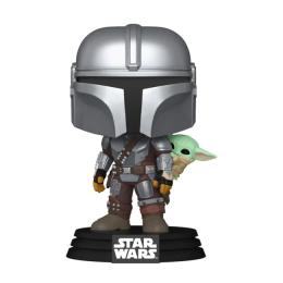 Колекційна фігурка Funko POP! Мандалорець  -  МАНДАЛОРЕЦЬ З ҐРОҐУ НА СПИНІ (90443)