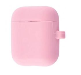 Чохол для навушників Infinity NN Airpods1/2 Silicone Case Slim with Carbine Pink