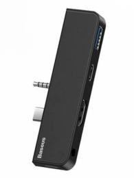 USB-хаб Baseus 3.5 мм/USB Type-C for Surface Go Black (CAHUB-FT01)