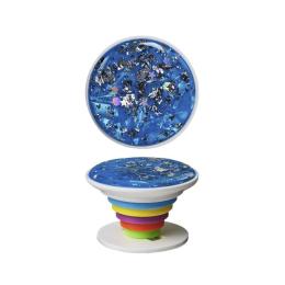 Тримач для телефона Popholder Luxe cube 3D Blue (9998866457469)