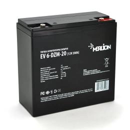 Акумулятор для ДБЖ Merlion 12V 20Ah F2 (EV 6-DZM-20) 181*77*170 тяговий