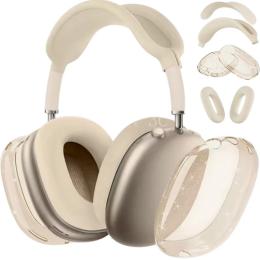 Чохол для навушників Infinity TPU Protective Silicone Case oneLounge Apple AirPods Max/2 Cream з блискітками