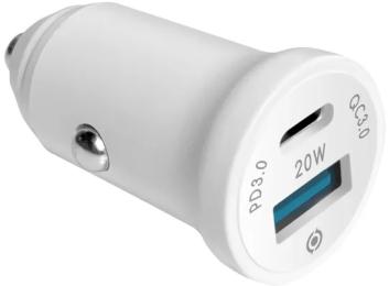 Автомобільний адаптер для телефона Piko CC-302QP White (2 USB A + C 20 W (1283126509896) )