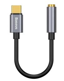 Перехідник Baseus CATL54-0G USB Type C (тато) - 3.5mm mini jack (мама) Deep Gray
