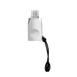 Перехідник Hoco UA10 USB(тато) - microUSB(мама) Silver