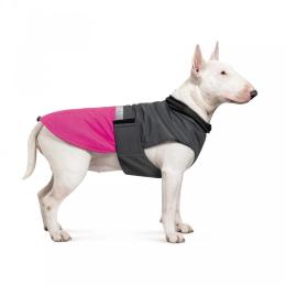 Попона Pet Fashion Roy для собак малиновий/сірий 2XL (PR243291)