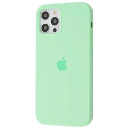 Чохол-накладка Infinity Silicone Case Full Cover для iPhone 12/12 Pro Pistachio