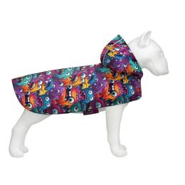 Дощовик для тварин WAUDOG Clothes Накидка з капюшоном Зубасті монстри S (356-4048)