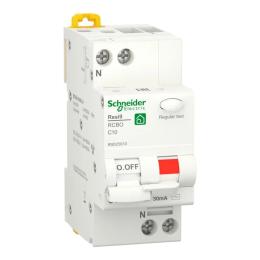 Автоматичний вимикач Schneider Electric RESI9 6kA 1P + N 10A C 30mA (R9D25610)