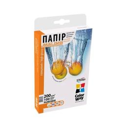 Фотопапір ColorWay PG200-100 White 10х15, 100 шт, глянцевий, 200г/м2