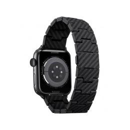Ремінець для смарт-годинника Pitaka Retro Carbon Fiber Band для Apple Watch 49/45/44mm Black Gray (AWB2311)