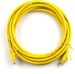 Патч-корд Ritar PCR-CU/20 Yellow литий UTP, RJ45, Cat.5e, 20 м Cu