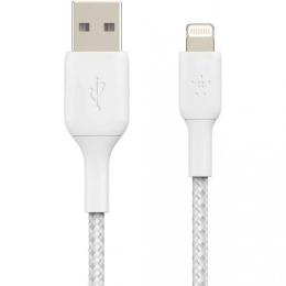 Дата-кабель Belkin CAA002BT2MWH 2m USB(тато) - Lightning(тато) White