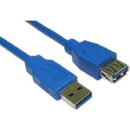 Дата-кабель Atcom 11202 0.8m USB (тато) - USB (мама) Blue