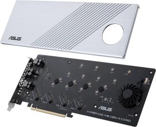 Контролер для ПК Asus 90MC08A0-M0EAY0 Gray PCIe Hyper M.2 X16 PCIe 4.0 X4 Expansion Card GEN 4  256 Gbps