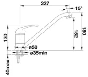 Кухонний змішувач Blanco DARAS 517720 Chrome
