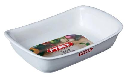Форма для запікання PYREX Supreme white керам прямокут. 26х18см White (SU26RR1/7646)