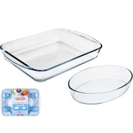 Форма для запікання PYREX н-р форм 2пр (прямокут 40х27, овал 30х21см) (913S604/8044)