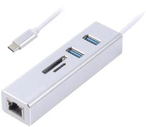 USB-хаб Maxxter ECH-2P-SD-01 White