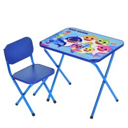 Дитячий стіл складний зі стільчиком Bambi M 5960-4 синій