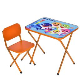 Дитячий стіл складний зі стільцем Bambi M 5960-7 помаранчевий
