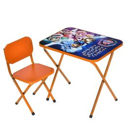 Дитячий стіл складний зі стільчиком Bambi M 5961-7 помаранчевий