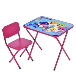 Дитячий стіл складний зі стільчиком Bambi M 5960-8 малиновий