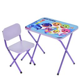 Дитячий стіл складний зі стільчиком Bambi M 5960-9 фіолетовий