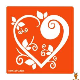 Набір дитячої косметики Fresh Tattoo Сердечко трафарет для біо-тату (c046-24*24см)