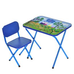 Дитячий стіл складний зі стільчиком Bambi M 5963-4 синій