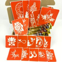 Набір дитячої косметики Fresh Tattoo №6 хна набір з трафаретами (henna-set-06)