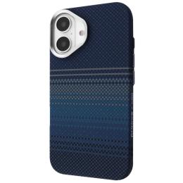 Чохол-накладка Proove Gleam Case with Magnetic Ring для Apple iPhone 16 Pro Picture Blue Stripes