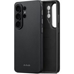 Чохол-накладка Pitaka Aramid ProGuard Case with Aaron Button 600D для Samsung Galaxy S26 Ultra Black Gray (PBS2601U)