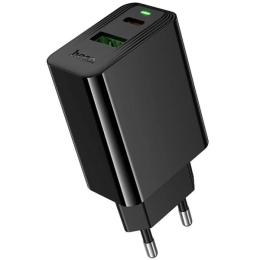 Адаптер живлення для телефона Hoco CS95A Leader PD30W + QC3.0 (1USB-A/1C) Black