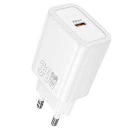 Адаптер живлення для телефона Hoco N62 Gentle PD30W (1USB-C) White