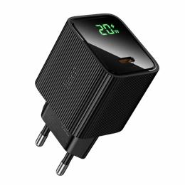 Адаптер живлення для телефона Hoco CS82A Excellent with digital display PD20W Black