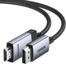 Відео-кабель Ugreen DP119 DisplayPort (тато)  -  HDMI 2.0 (тато), 1m Black (15773)