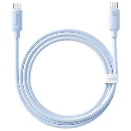 Дата-кабель Baseus Foamed Silicone Fast Charging Type-C to Type-C 100W (1m) Blue