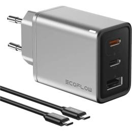 Мережевий зарядний пристрій для телефона EcoFlow RAPID 65W GaN Charger with 100W Cable (EFA-65W-GAN-CHARGER-EU)