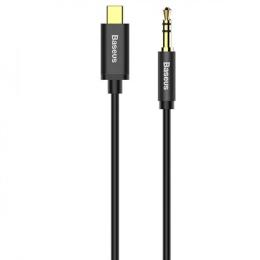 Аудіо-кабель Baseus Yiven USB Type-C (тато) - mini-jack 3.5mm (тато), 1m Black (CAM01-01)