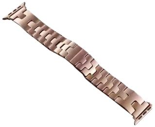 Ремінець для смарт-годинника Infinity Hermes Metal Band для Apple Watch 38/40/41/42 Rose Gold