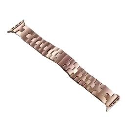 Ремінець для смарт-годинника Infinity Hermes Metal Band для Apple Watch 42/44/45/46/49 Rose Gold