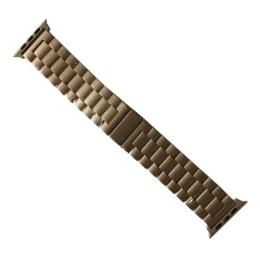 Ремінець для смарт-годинника Infinity 3-Bead Metal Band для Apple Watch 38/40 mm Beige Gold