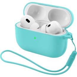 Чохол для навушників ArmorStandart Silicone Case with straps для Apple Airpods Pro 3 Mint (with loop) (ARM88296)