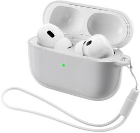 Чохол для навушників ArmorStandart Silicone Case with straps для Apple Airpods Pro 3 Transparent (with loop) (ARM88300)