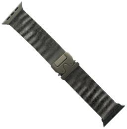 Ремінець для смарт-годинника Infinity New Milanese Loop Claps Box для Apple Watch 38/40/41 Titanium Gold